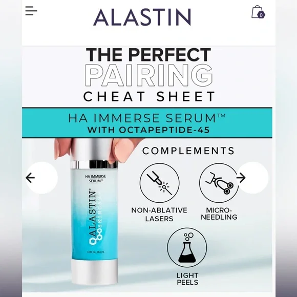 Alastin Skincare HA (Hyaluronic Acid) Immerse Serum Brand New In Box Sealed
